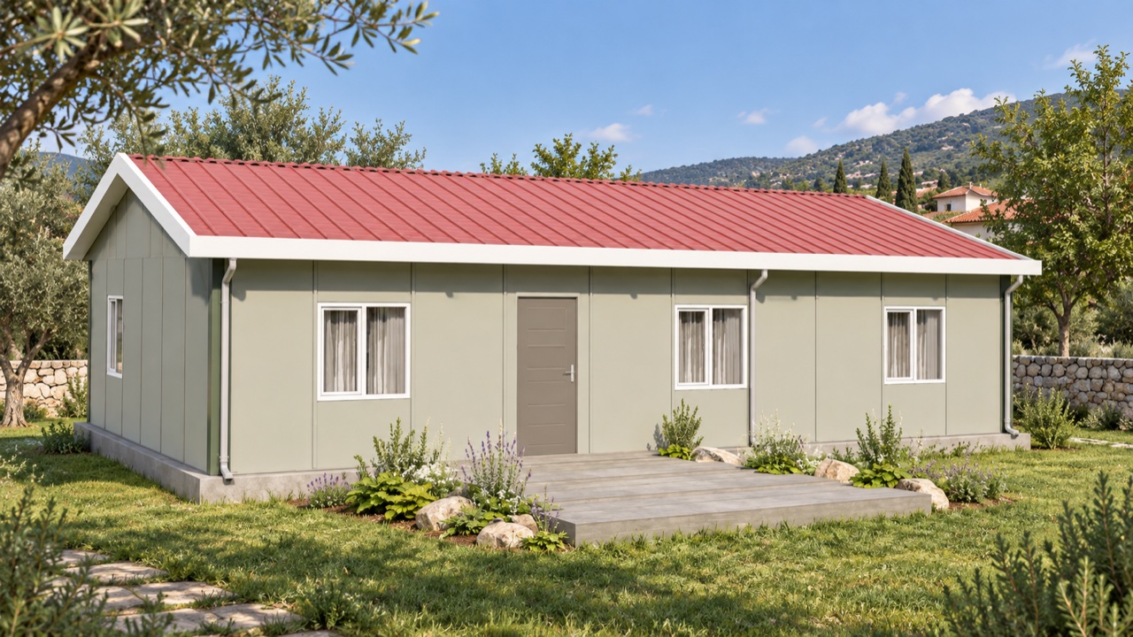 AKHOME geniş 3+1 prefabrik aile evi